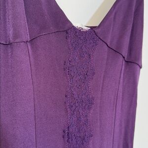 Valentino Rich Purple Y2K Spaghetti Strap Dress Vintage